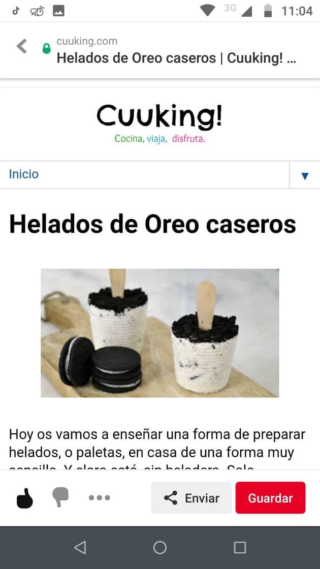 Fashion Helado de galletas oreo.🍧