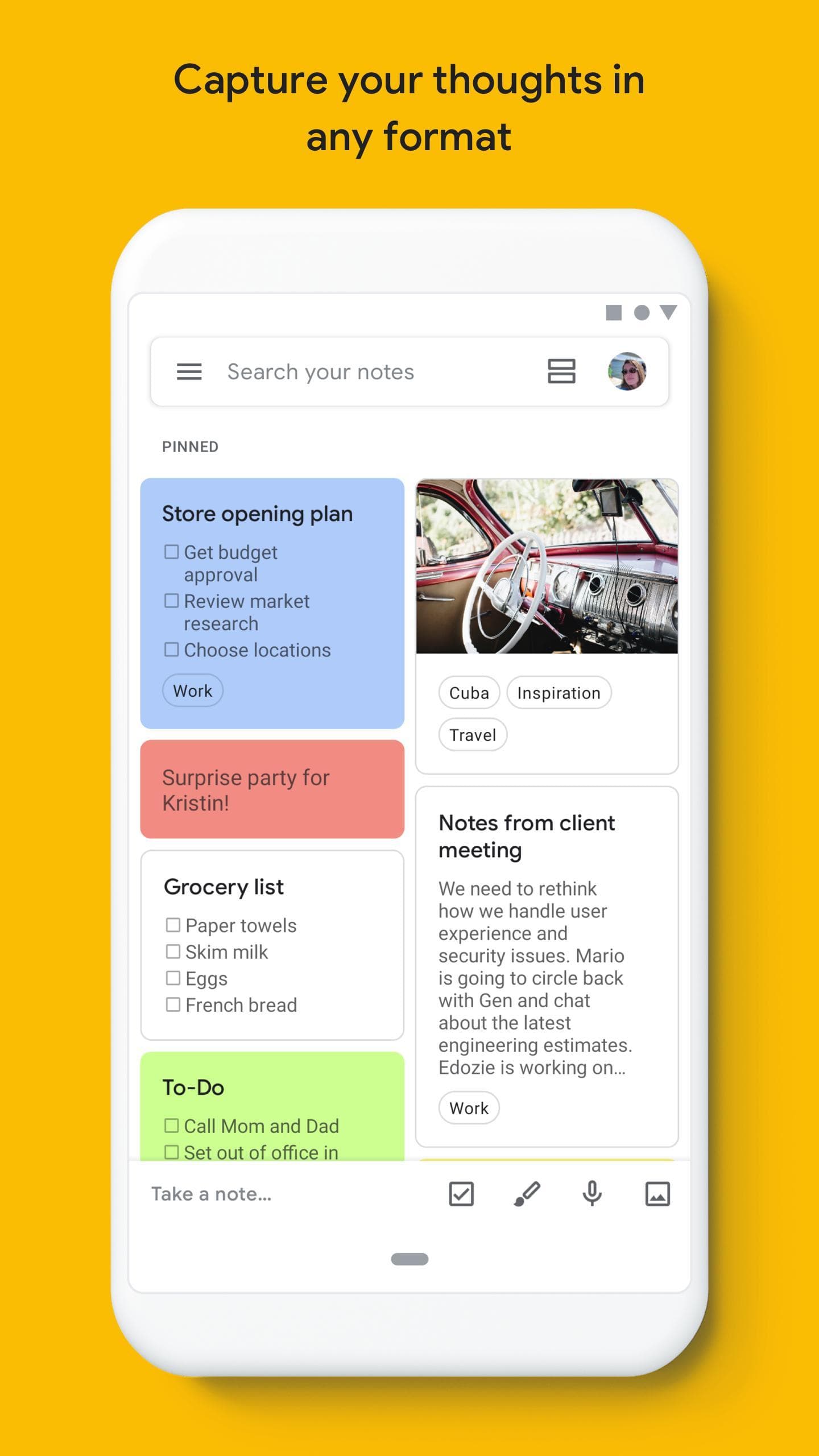 Fashion Google Keep