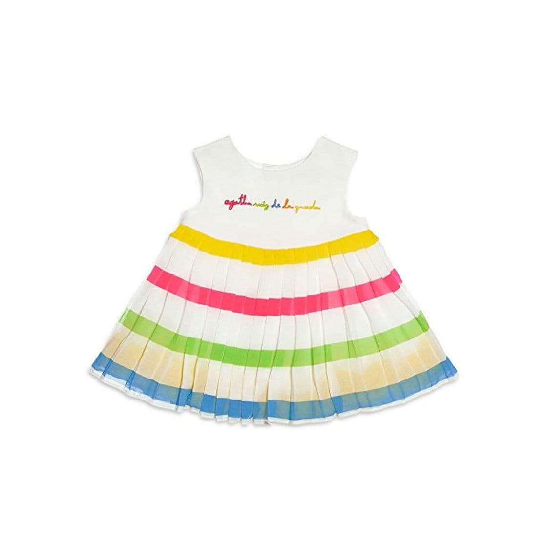 Moda Agatha Ruiz de la Prada - Vestido Multicolor, niña, Blanco