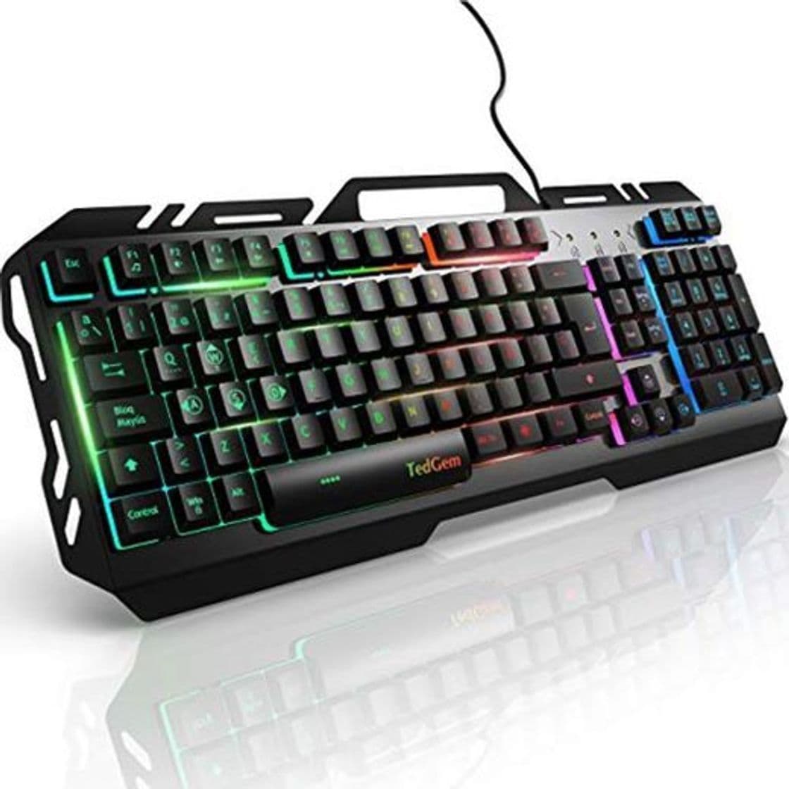 Electrónica Teclados Gaming, TedGem Teclado Gaming, Teclado USB, Teclado Gaming PS4 LED Retroiluminado