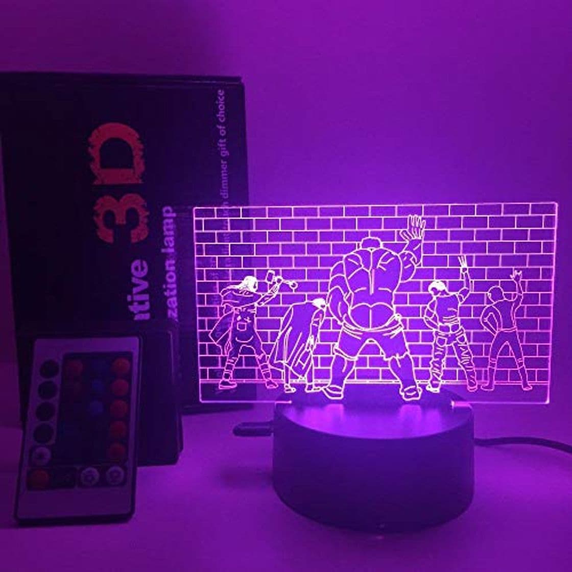 Producto Avengers Naruto Nightlight 7 Led Que Cambia De Color Luminarias De Cabecera Lámpara 3D Led Usb Regalo Decorativo Romántico Para Niños 7 Colores Toque Usb Recargable Ahorro De Energía Niños Niñas Pre