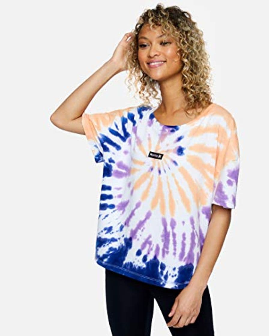 Moda Hurley W OAO Tie Dye Flouncy tee Camiseta