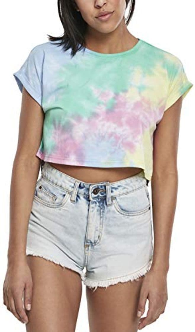 Moda Urban Classics Ladies Tie Dye tee Camiseta, Multicolor