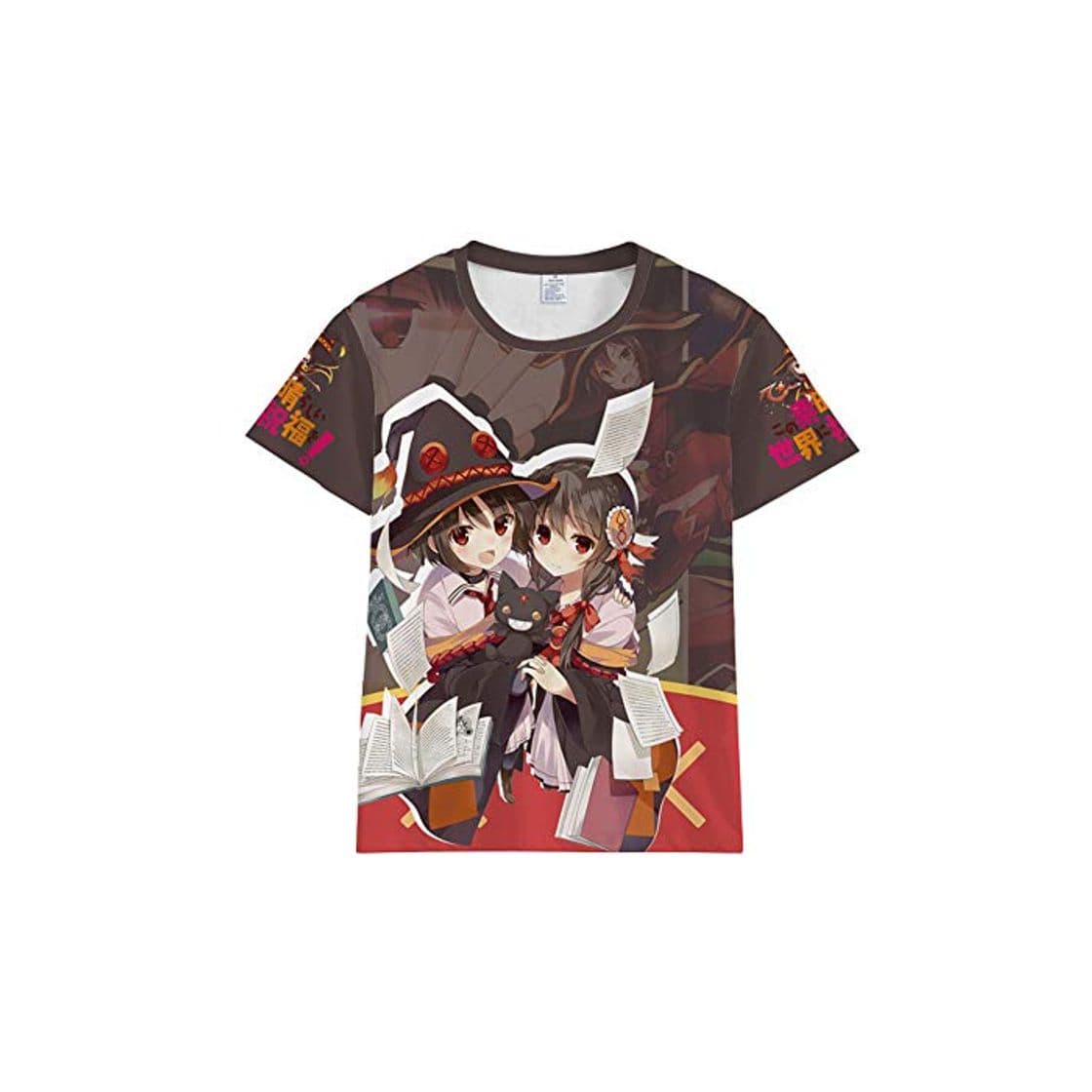 Moda Kono Subarashii Sekai ni Shukufuku Wo Fashion Anime Printing T-Shirt Casual T-Shirt