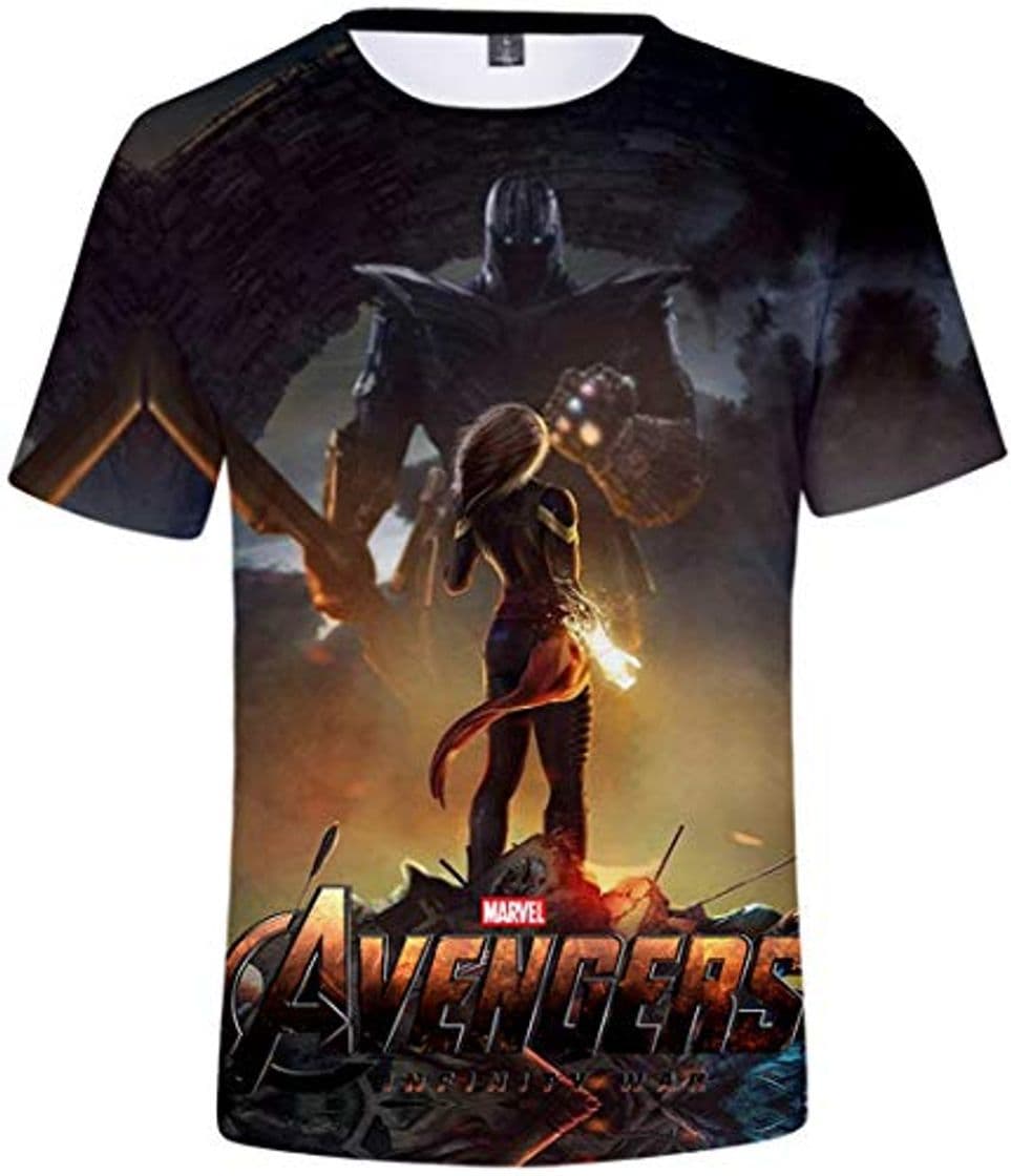 Moda FLYCHEN Hombre Camisetas Vengadores Avengers 3D Impresión Endgame T-Shirt Manga Corta Coloreado