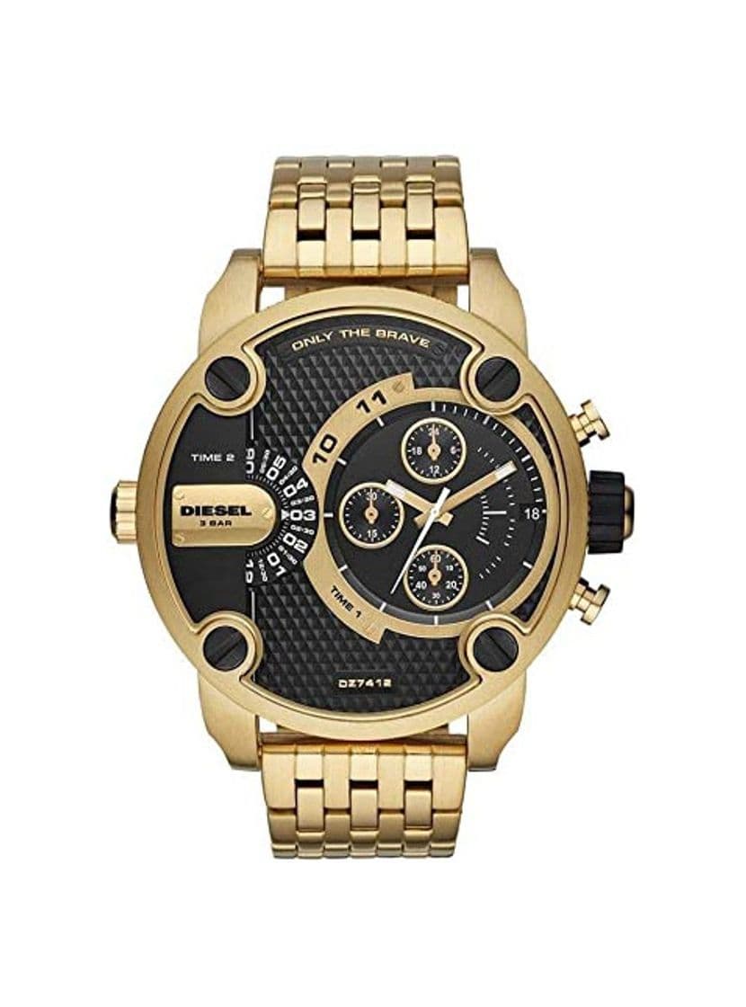 Fashion Diesel Reloj Analógico para Hombre de Cuarzo con Correa en Acero Inoxidable