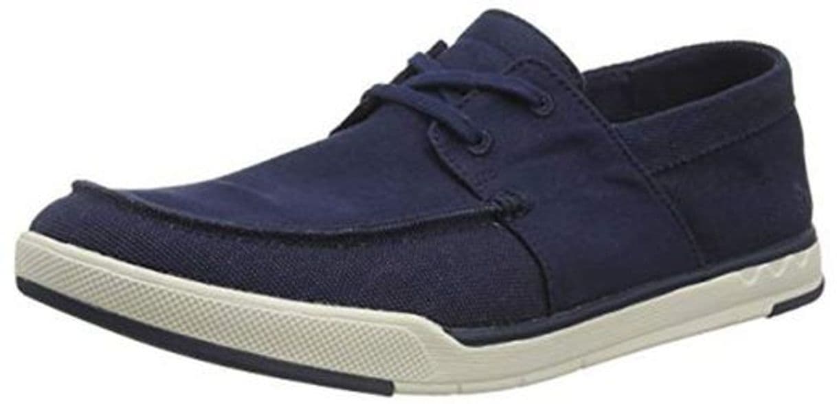 Fashion Clarks Step Isle Base, Zapatillas para Hombre, Azul