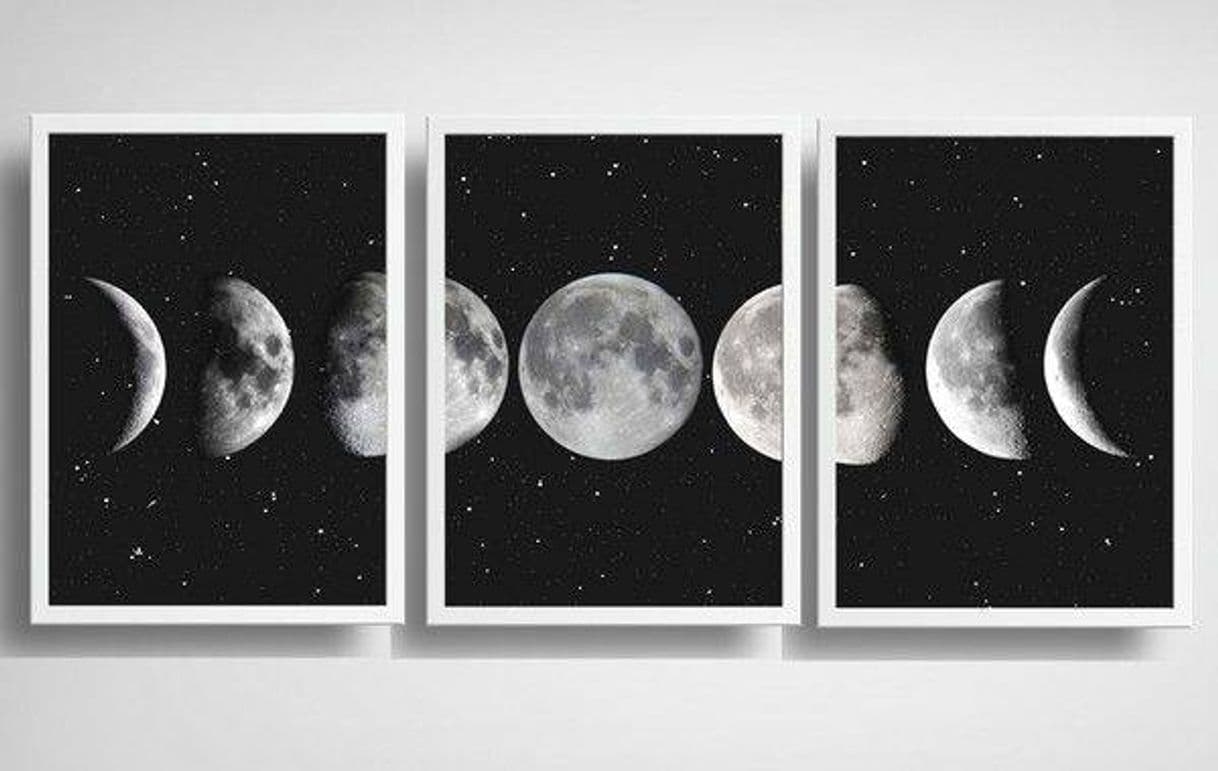 Moda Quadro fases da lua ❤️