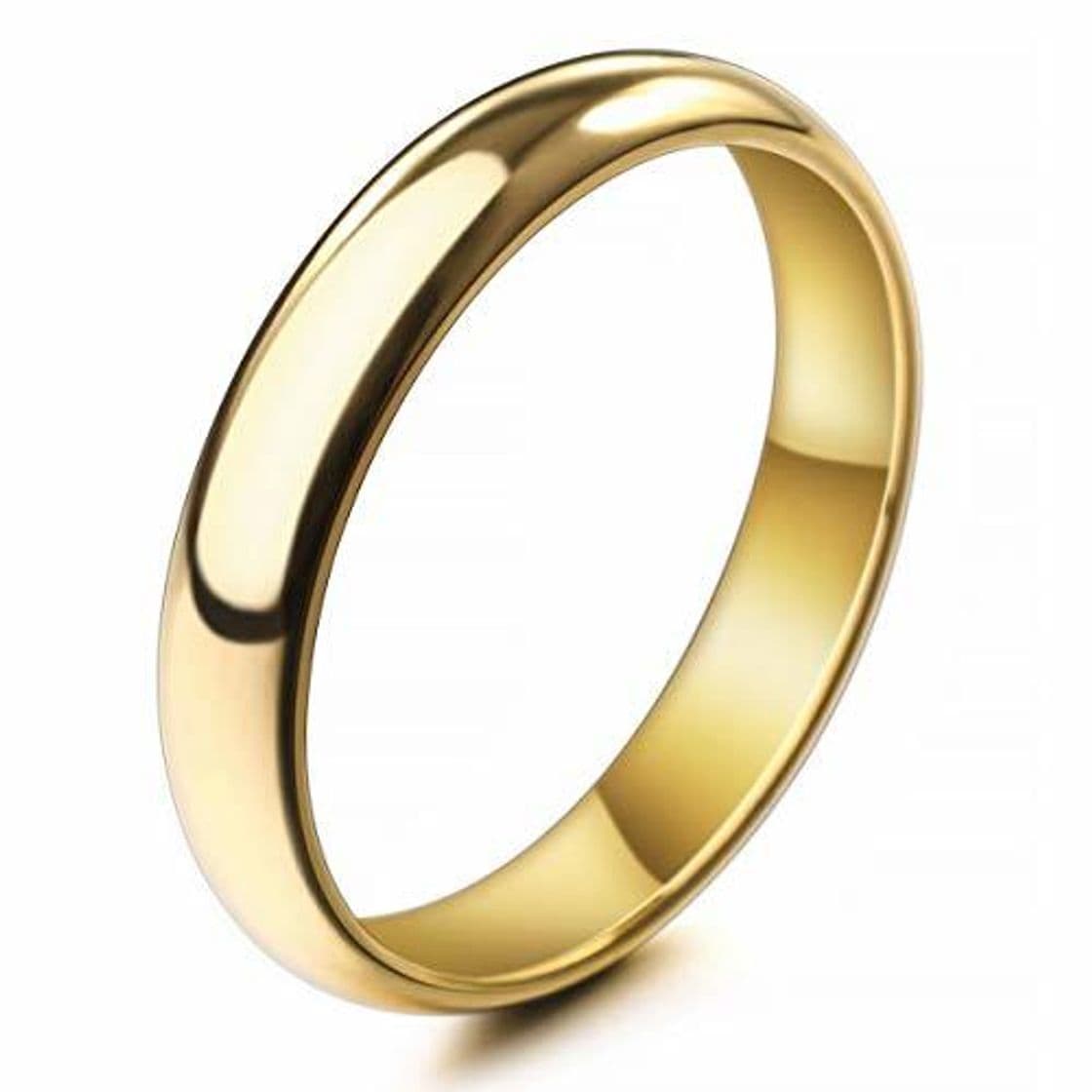 Product MunkiMix Ancho 4mm Acero Inoxidable Anillo Ring Banda Venda Oro Dorado Tono