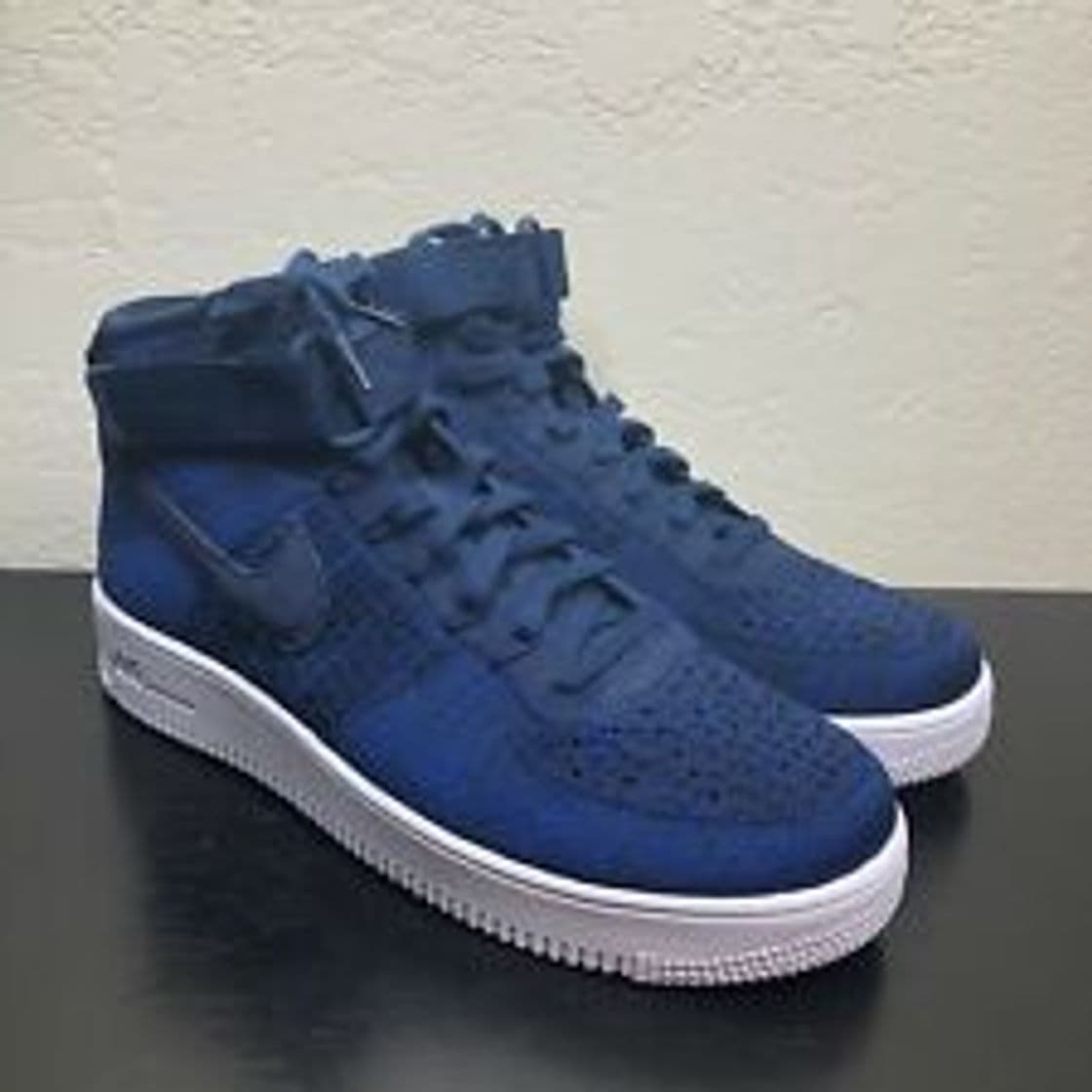 Fashion Zapatillas de baloncesto Nike AF1 Ultra Flyknit Mid College azul marino