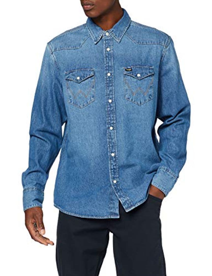 Fashion Wrangler ICONS Camisa, Azul