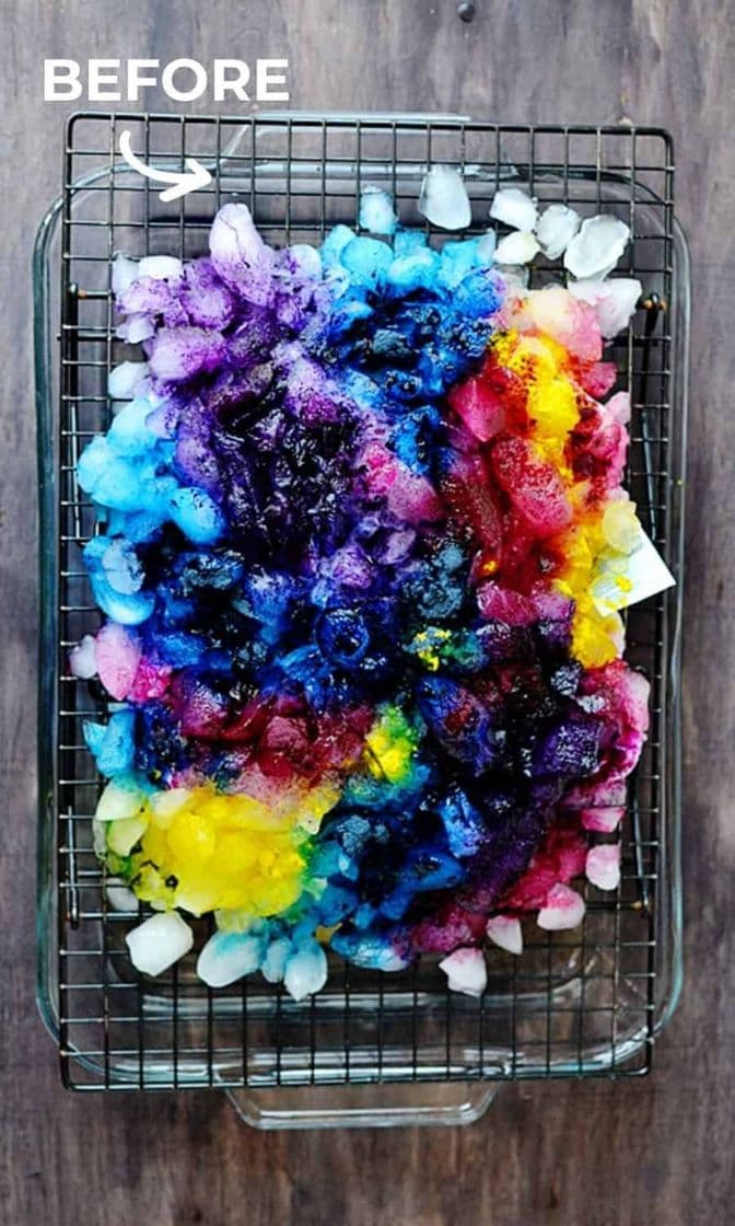 Fashion Ice tie dye technique