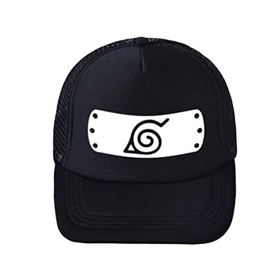 Moda Gorro de Pescador Señoras Anime Sombrero Naruto Net Sombrero Sombrero para El Sol Gorra De Béisbol Niños Verano Sombrero para El Sol Negro A Talla Única