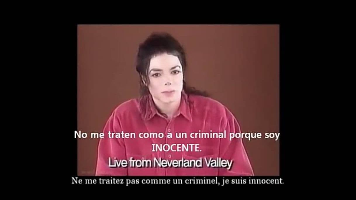 Película Declaración de MICHAEL JACKSON en 1993. Subtitulada 