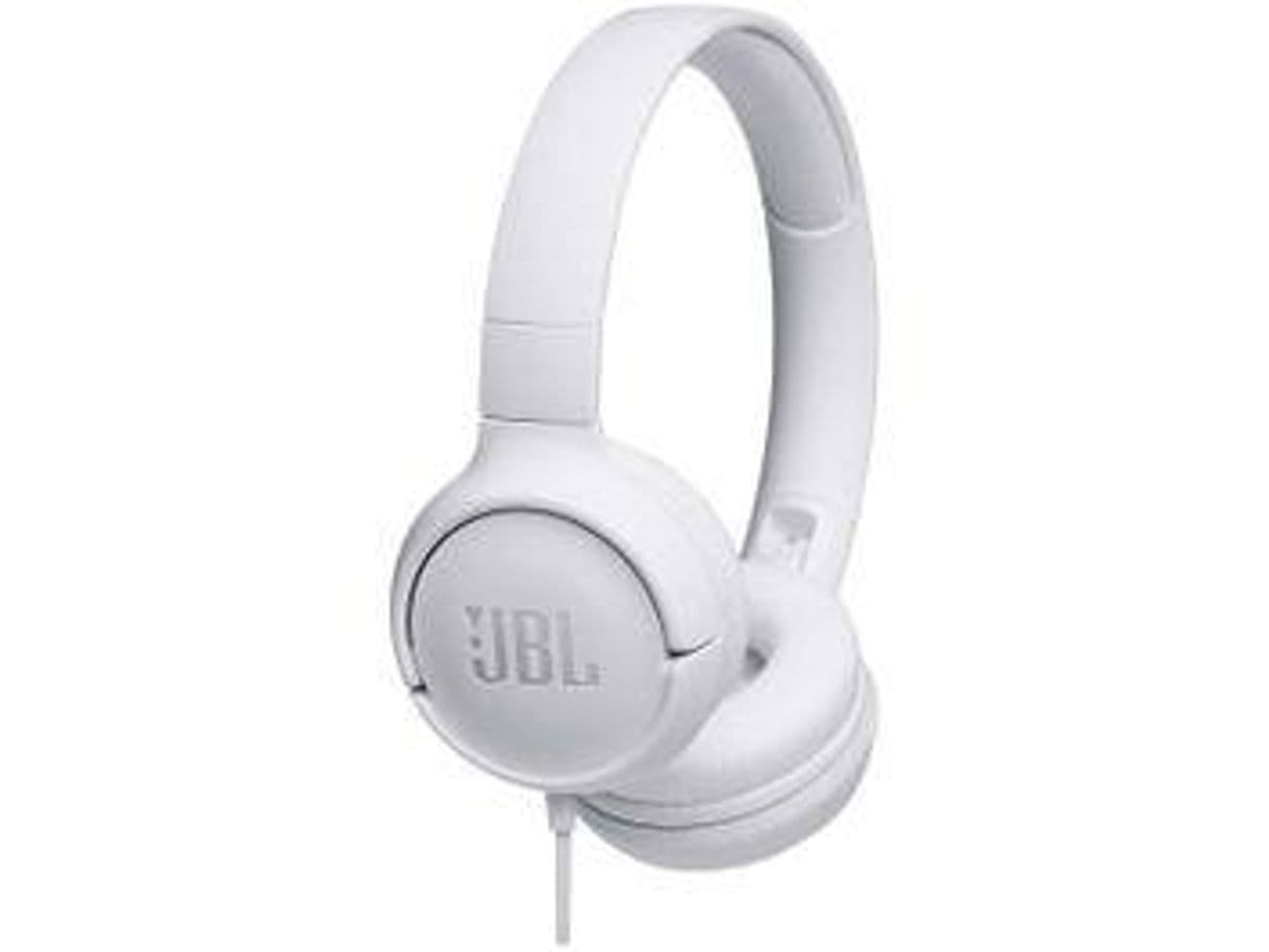 Moda Fone de Ouvido JBL com Microfone Branco - T500WHT

