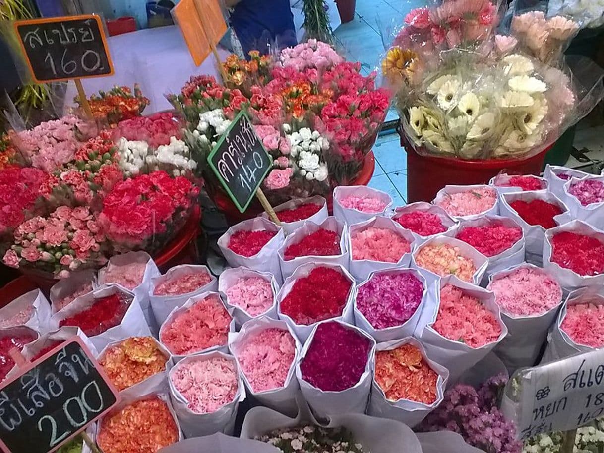 Lugar Pak Khlong Market Flower Market