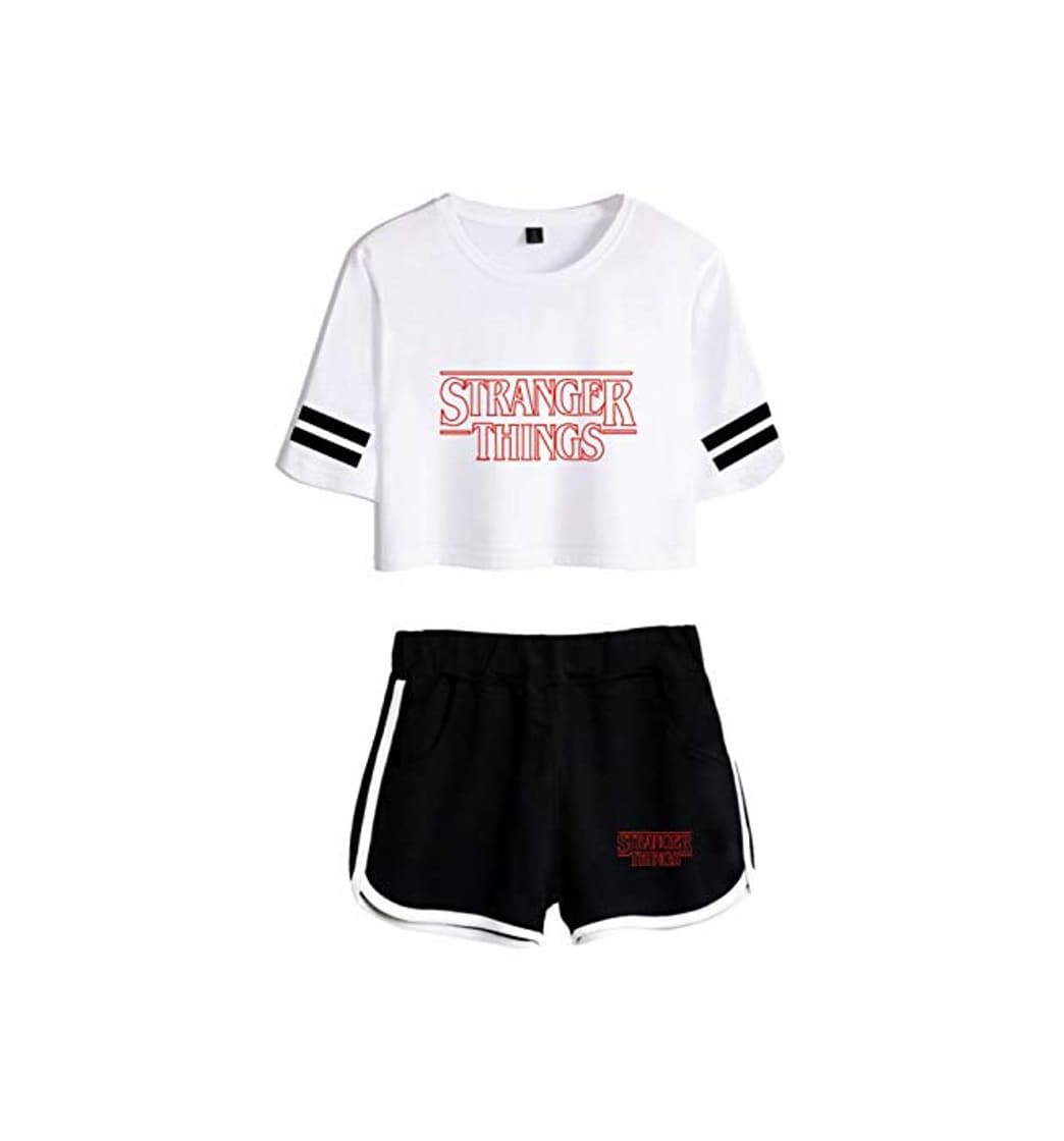 Producto JOAYIN Niña Camiseta y Pantalones Cortos Impreso con Logo de Stranger Things