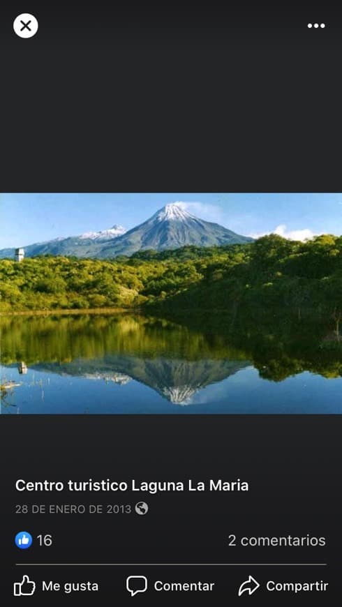 Lugar Laguna La María