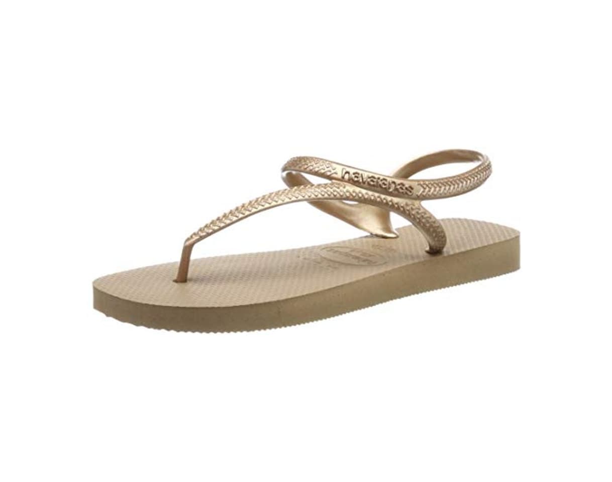 Fashion Havaianas Flash Urban, Sandalias para Mujer, Dorado