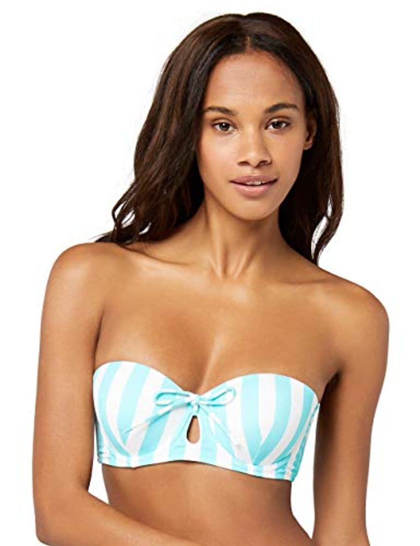 Moda Marca Amazon - IRIS & LILLY Parte de Arriba de Bikini Bandeau