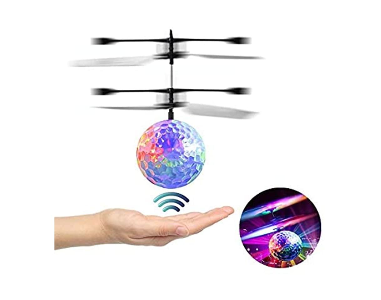 Producto Fansteck 1 Pack Bola voladora, RC Flying Juguetes, Dron helicóptero, Bola de