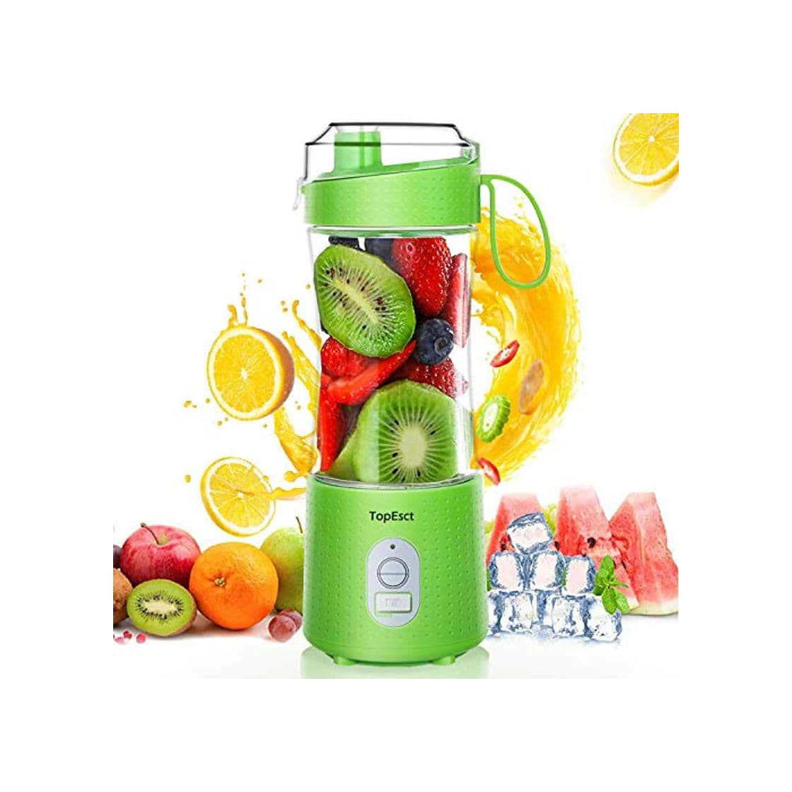 Product TopEsct Mini Batidora Portátil, 380 ml Personal para Batidos y Smoothies, 4000