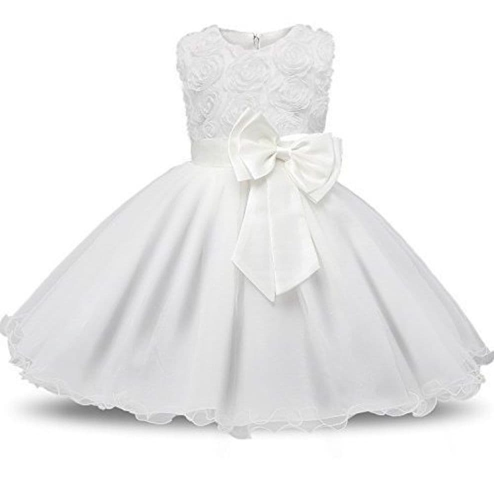 Producto NNJXD Vestido de Fiesta de Princesa con Encaje de Flor de 3D