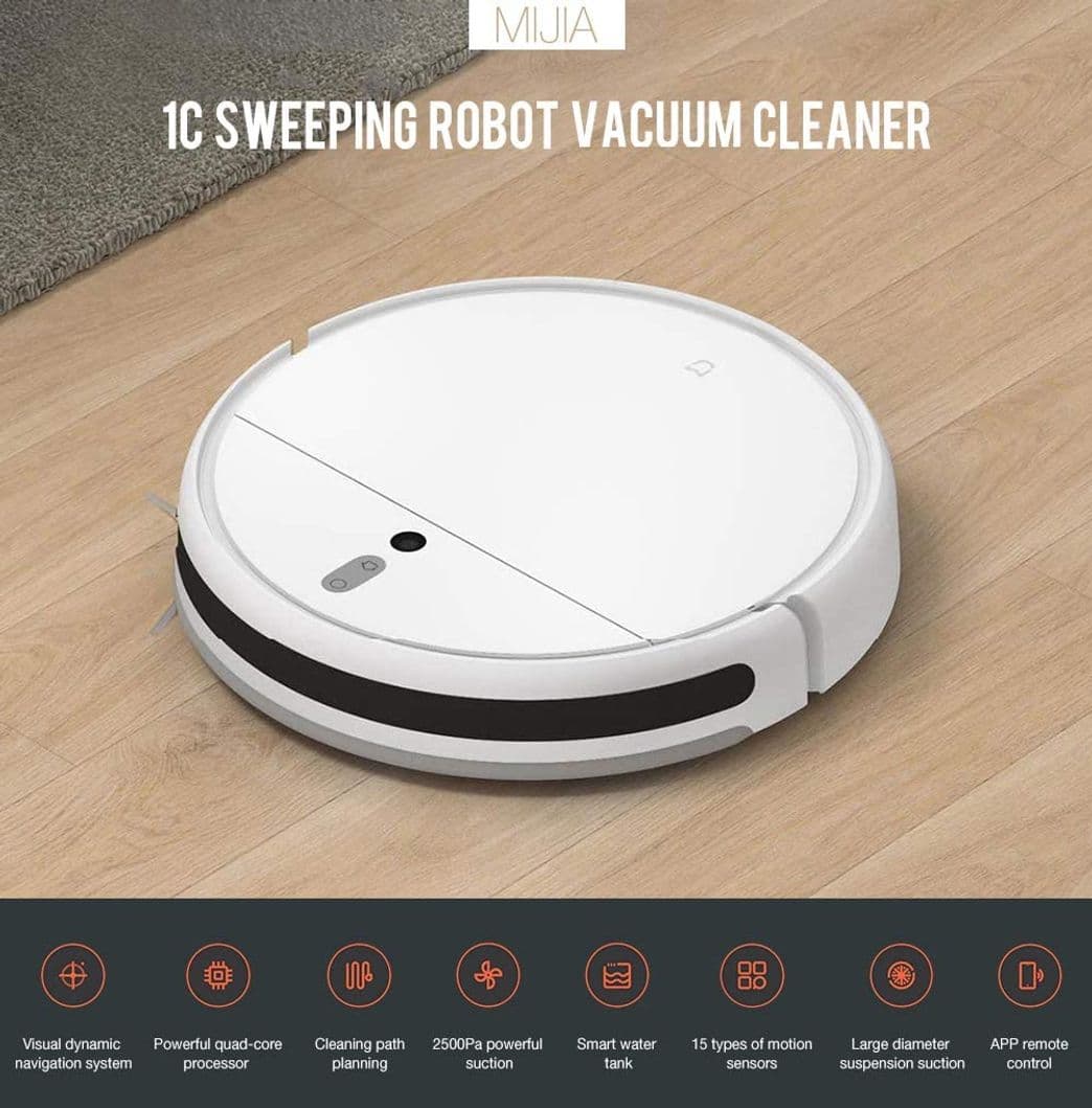 Product Xiaomi Mijia 1C Aspirateur Robot con depósito de Agua eléctrico Aspirador robótico 2500Pa