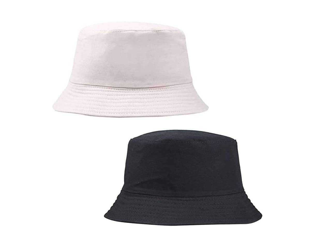 Moda Sombrero de Pescador Unisex Diseño Liso Sombrero de Pescador de Material Cómodo Los Colores en Blanco y Negro Son Todos Casquillos Disponibles para Usar con Ropa Casual Sombrero Adumbral Sombreado al