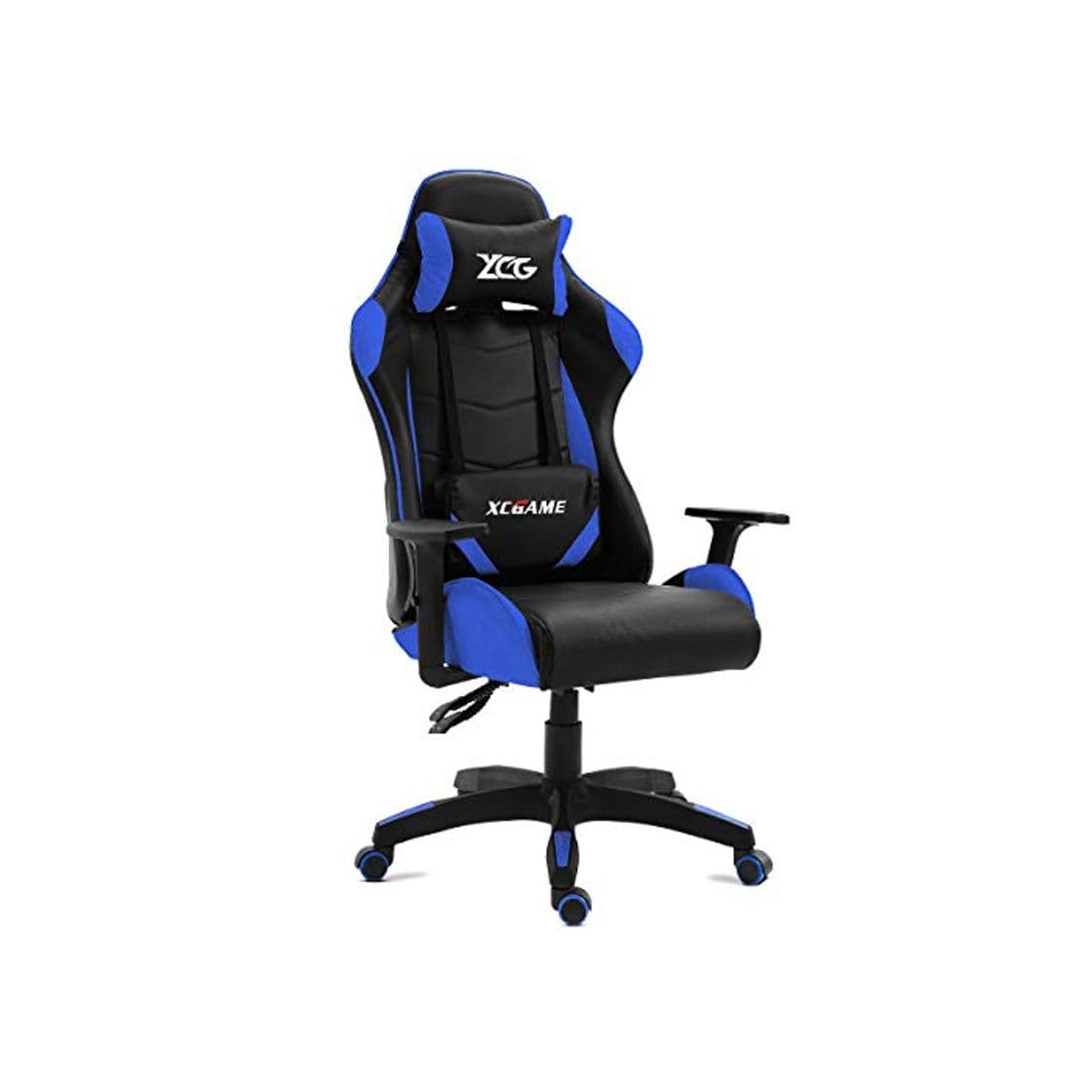 Producto Kewayes Azul Silla Gaming de Escritorio y Oficina con Respaldo Reclinable