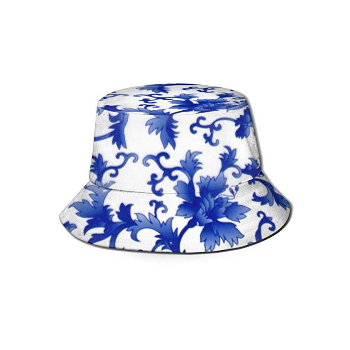 Fashion Trushop Patrón de sombreado Floral de Porcelana Azul y Blanca Unisex Sombrero