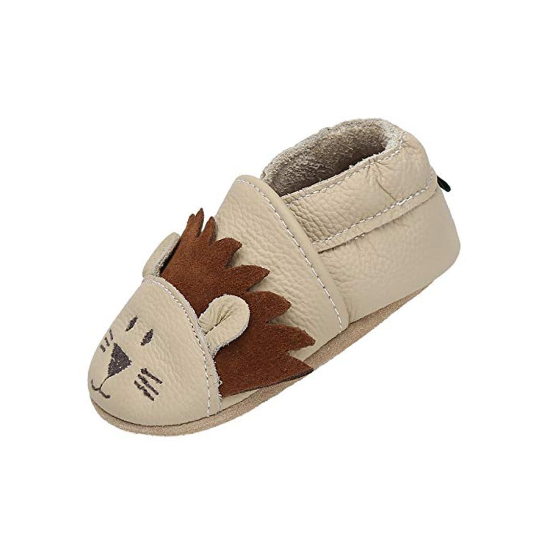 Moda Zapatillas de Cuero Bebe Niño Niña Blandos Flexibles Zapatos para Gatear Infantil