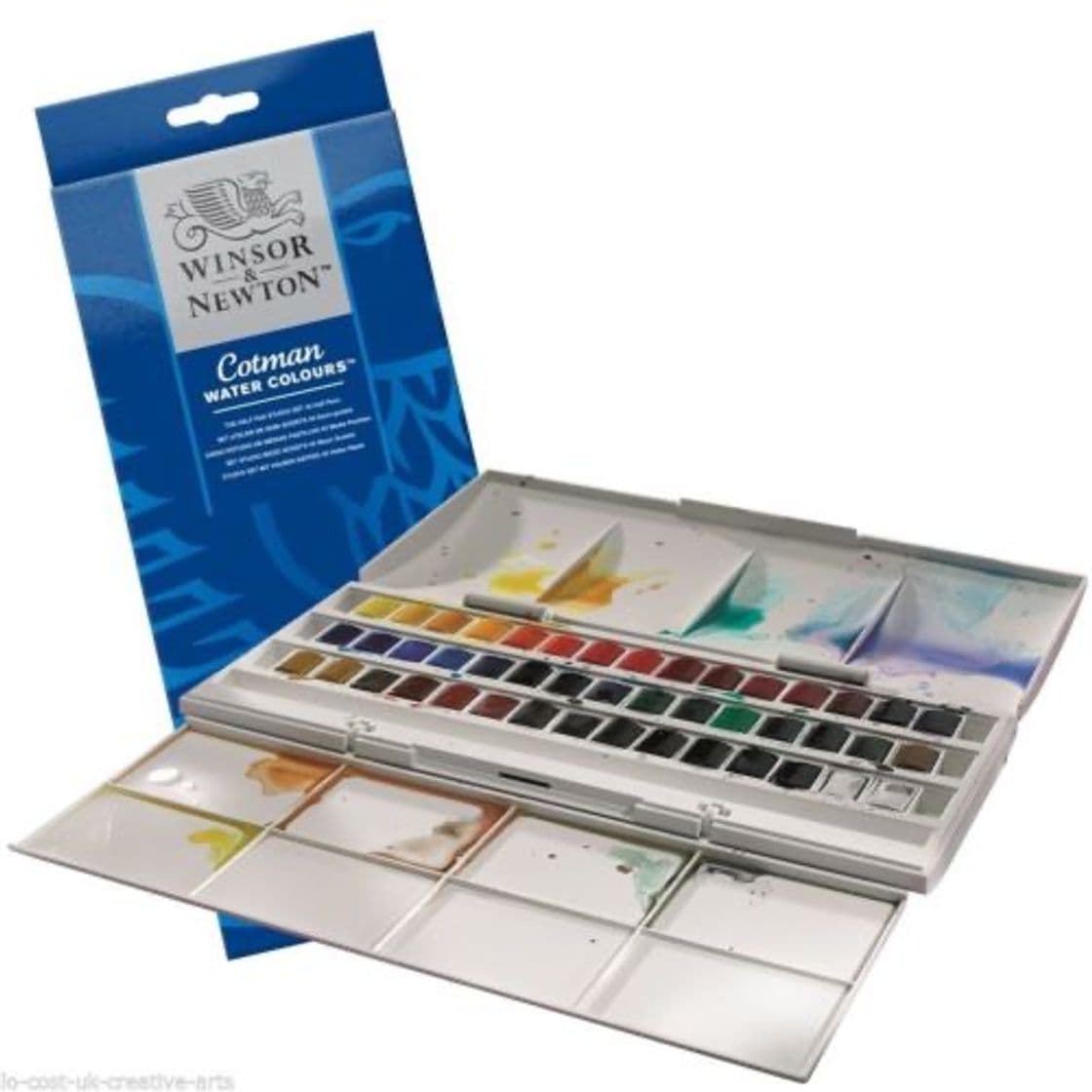 Moda WINSOR & NEWTON COTMAN - SET STUDIO DE ACUARELA, 45 MEDIO GO