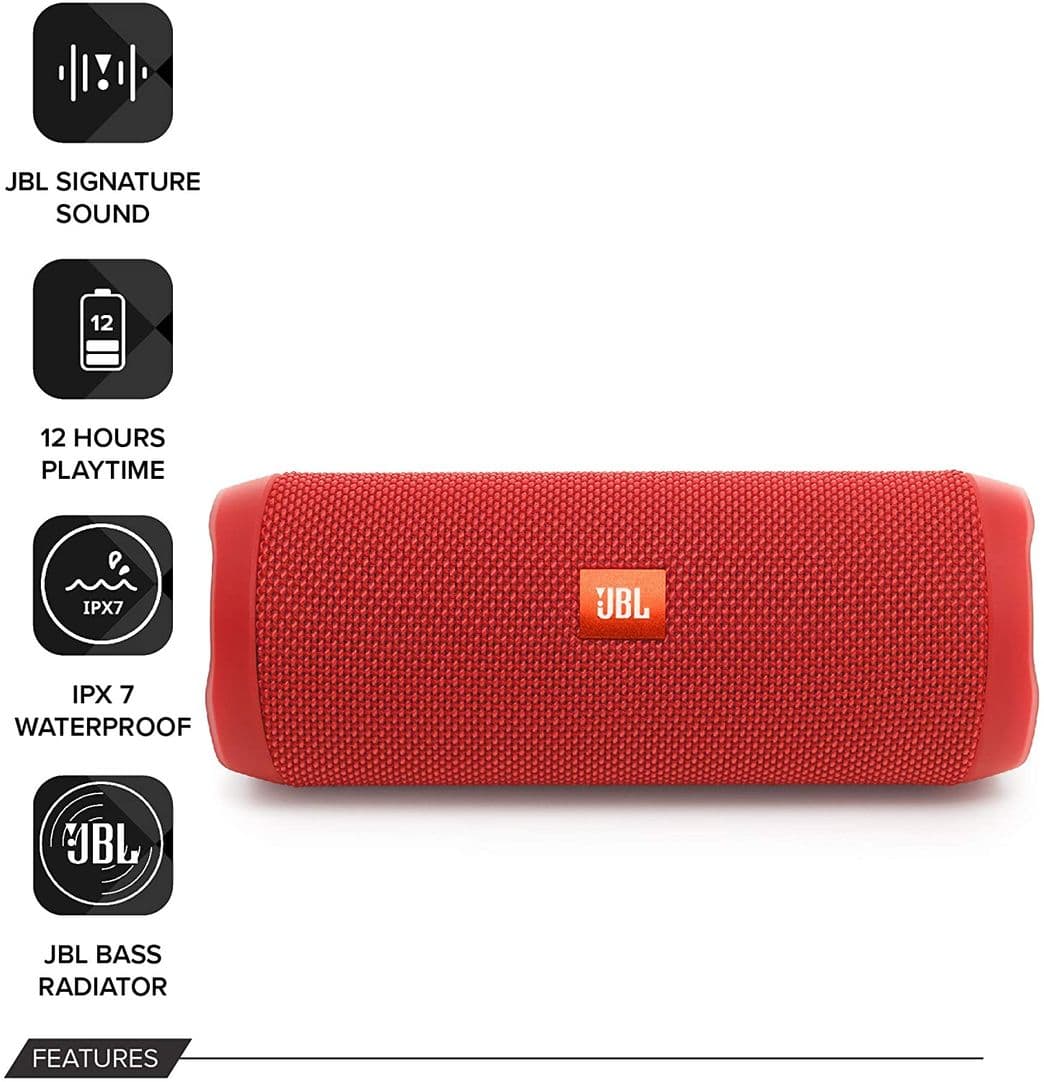 Electronic JBL Charge 4 - Altavoz inalámbrico portátil con Bluetooth, parlante resistente al