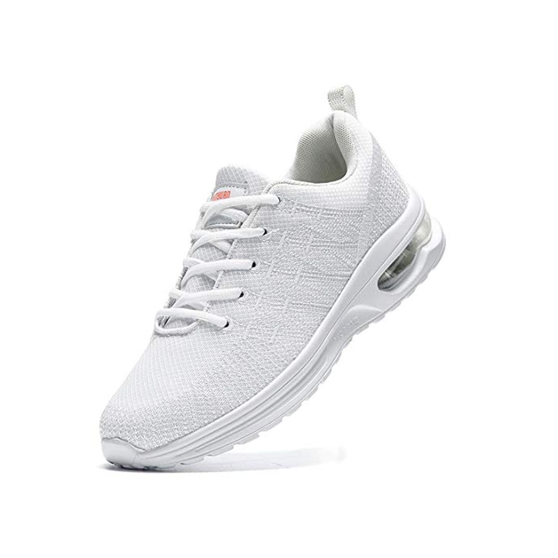 Moda Damyuan Zapatos Correr para Hombres Casual Running Tenis Sneakers Deportivas Gimnasio Gym Trail Fitness Sport Zapatillas Transpirables Plataforma Trekking Calzado Blanco 46 EU