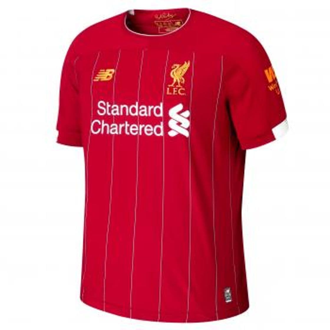 Fitness New Balance Liverpool FC Home SS Jersey No EPL Patch Camiseta Crew