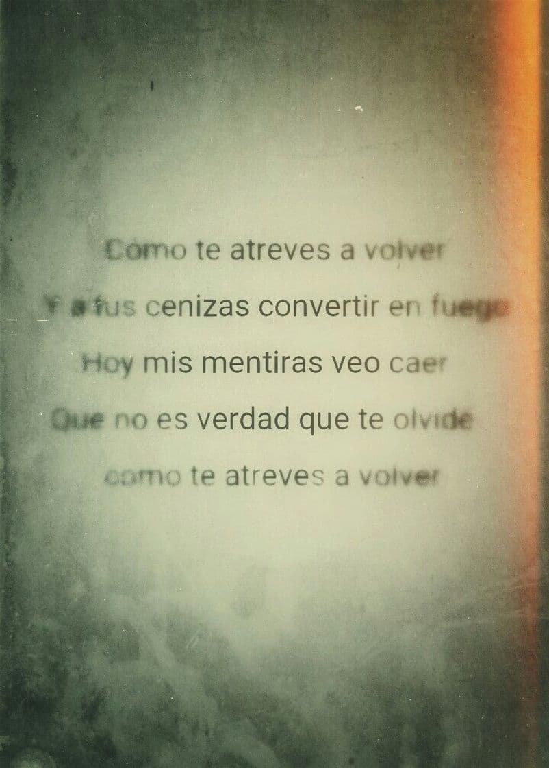 Canción Cómo Te Atreves