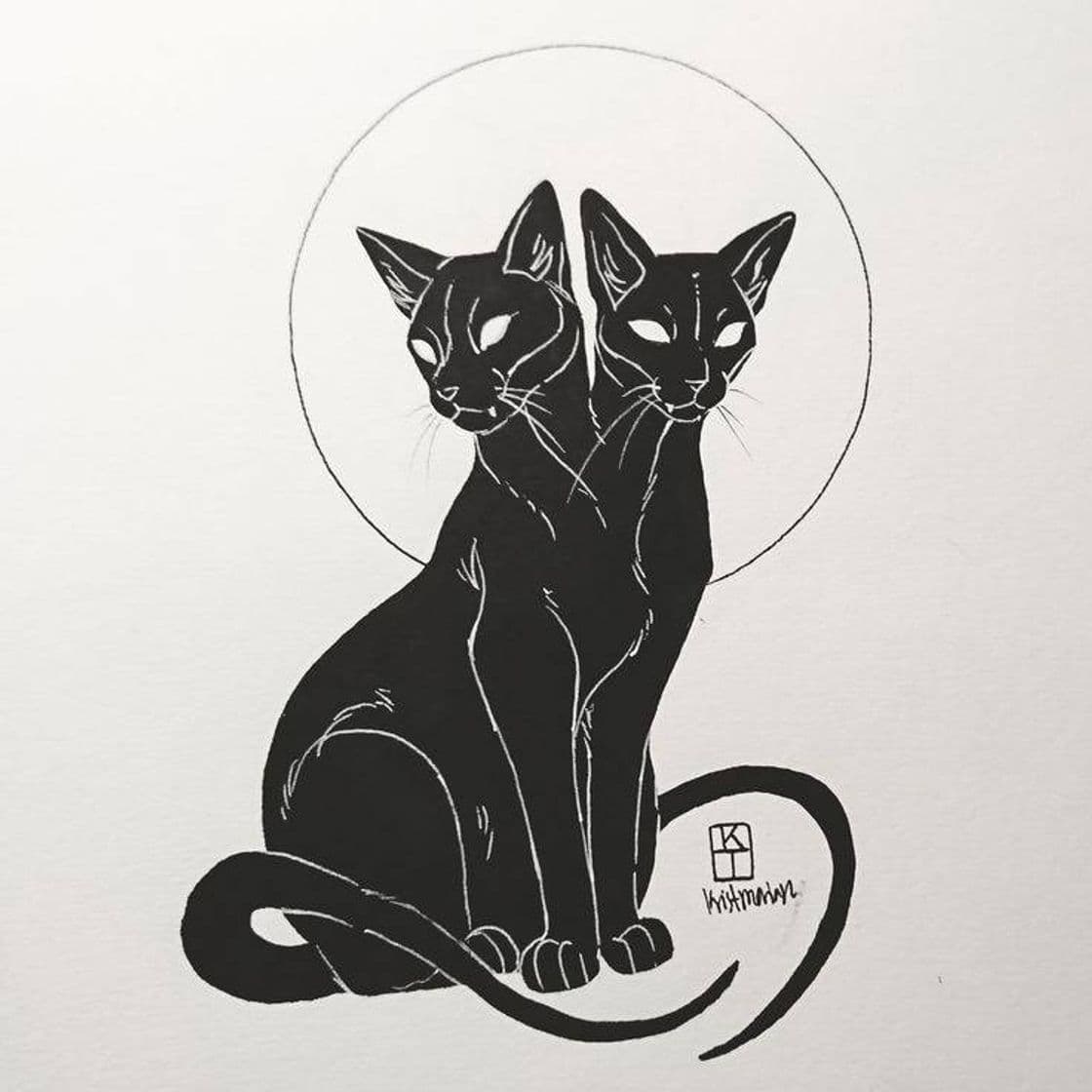 Moda Tatuagem de gato preto 🐈