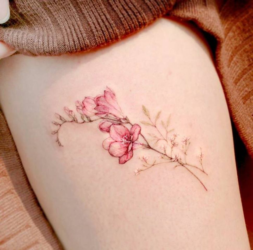 Moda Tattoo de flor