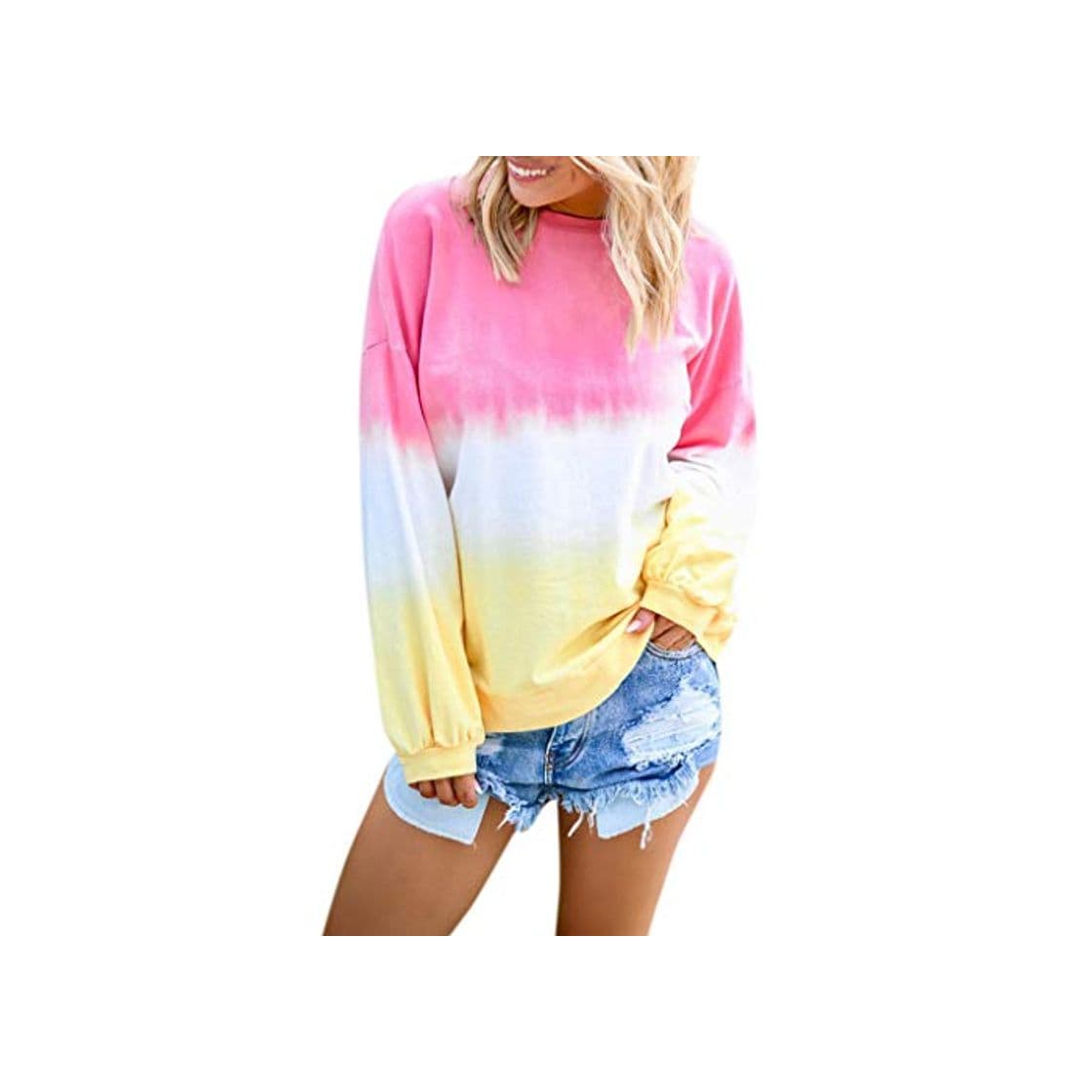 Fashion Camiseta Tie-Dye para mujer