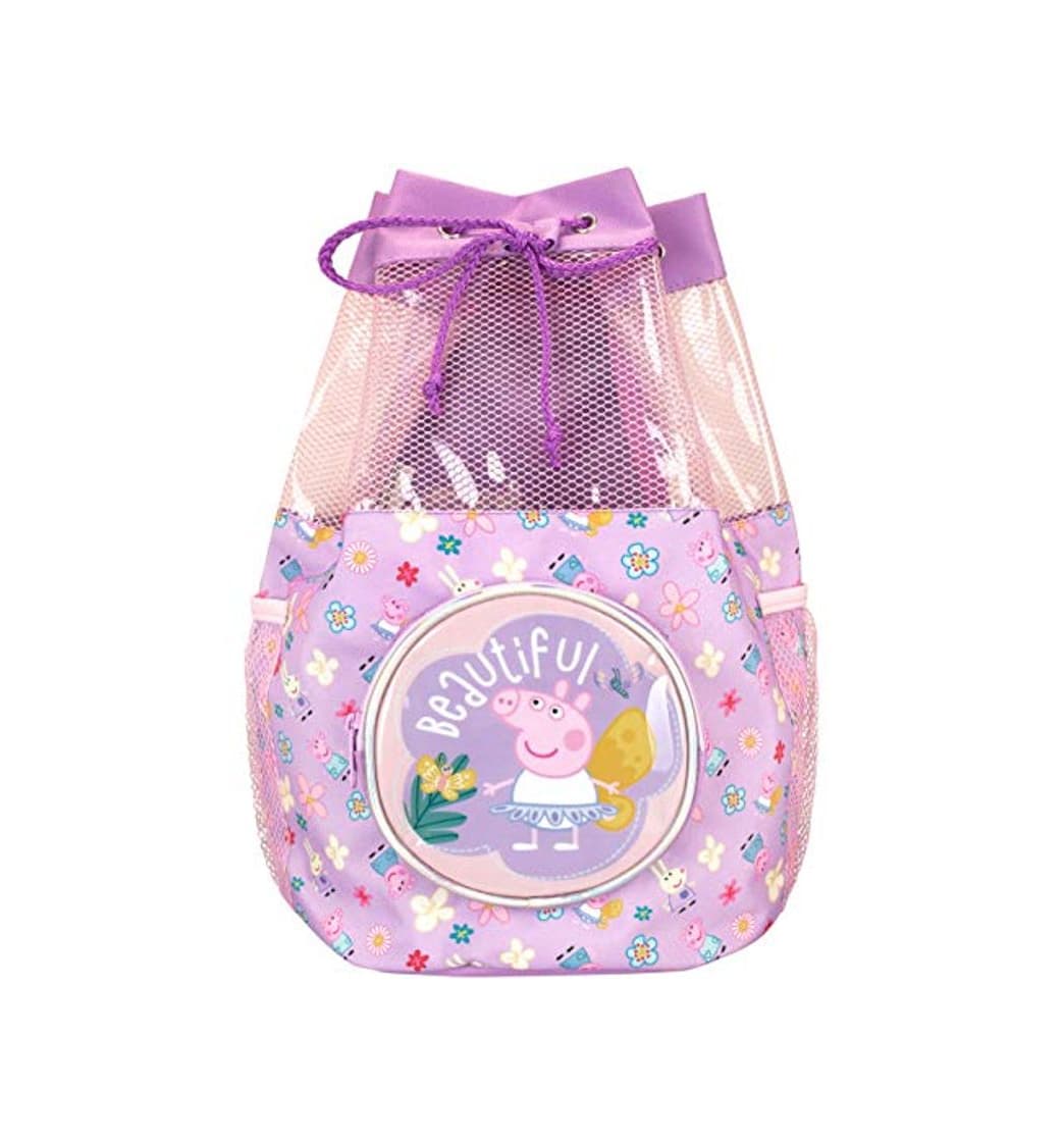 Moda Peppa Pig Bolsa de Natación para Niñas Peppa