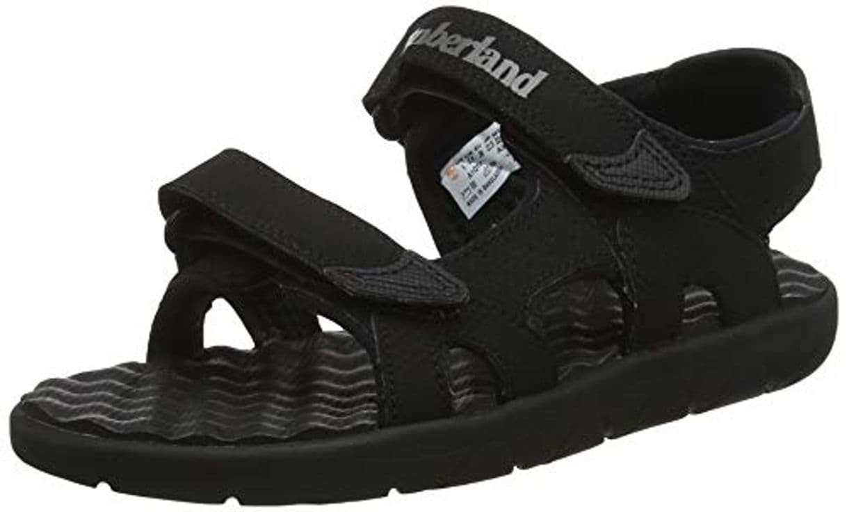 Moda Timberland Perkins Row 2-Strap, sandale junior Descubierta Unisex niños, Negro