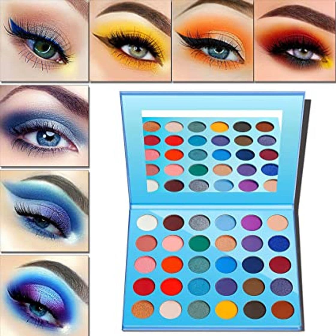 Moda 18 Colores Impermeable Paleta de Sombra de Ojos de Alta pigmentado de