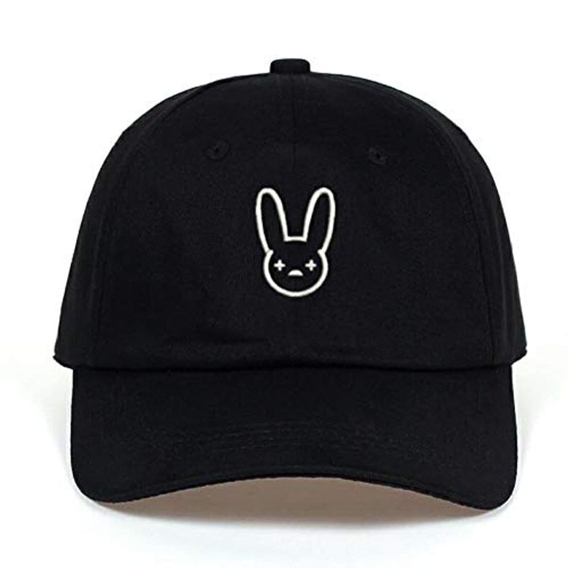 Moda capswhh Bad Bunny Sombrero De Algodón 100% Rapero Artista De Reggaeton Sombrero De Papá Snapbacks Gorras De Béisbol Unisex Sombrero De Concierto Sombrero De Hip Hop Bordado @ Negro