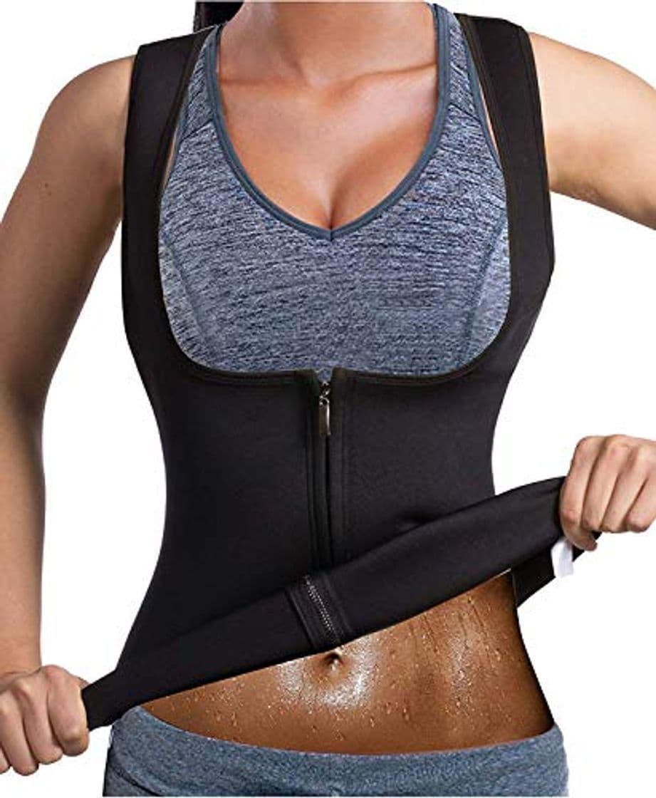 Fitness Bingrong Chaleco Neopreno Sauna Mujer Fajas Reductoras Adelgazantes Mujer Compresion para Adelgazante