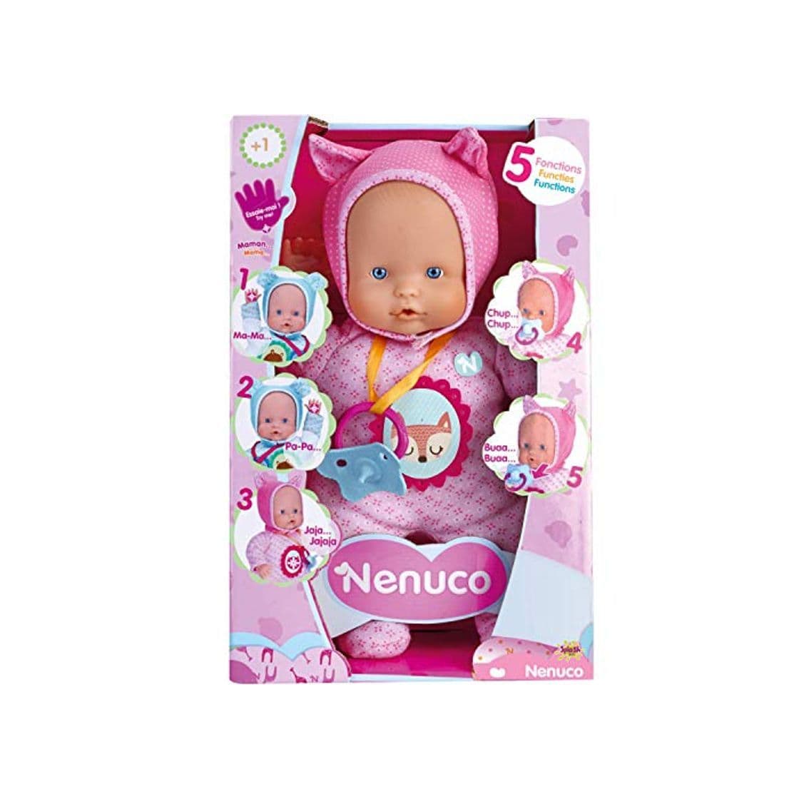 Producto Nenuco de Famosa- 700014781 Muñeco Blandito 5 funciones