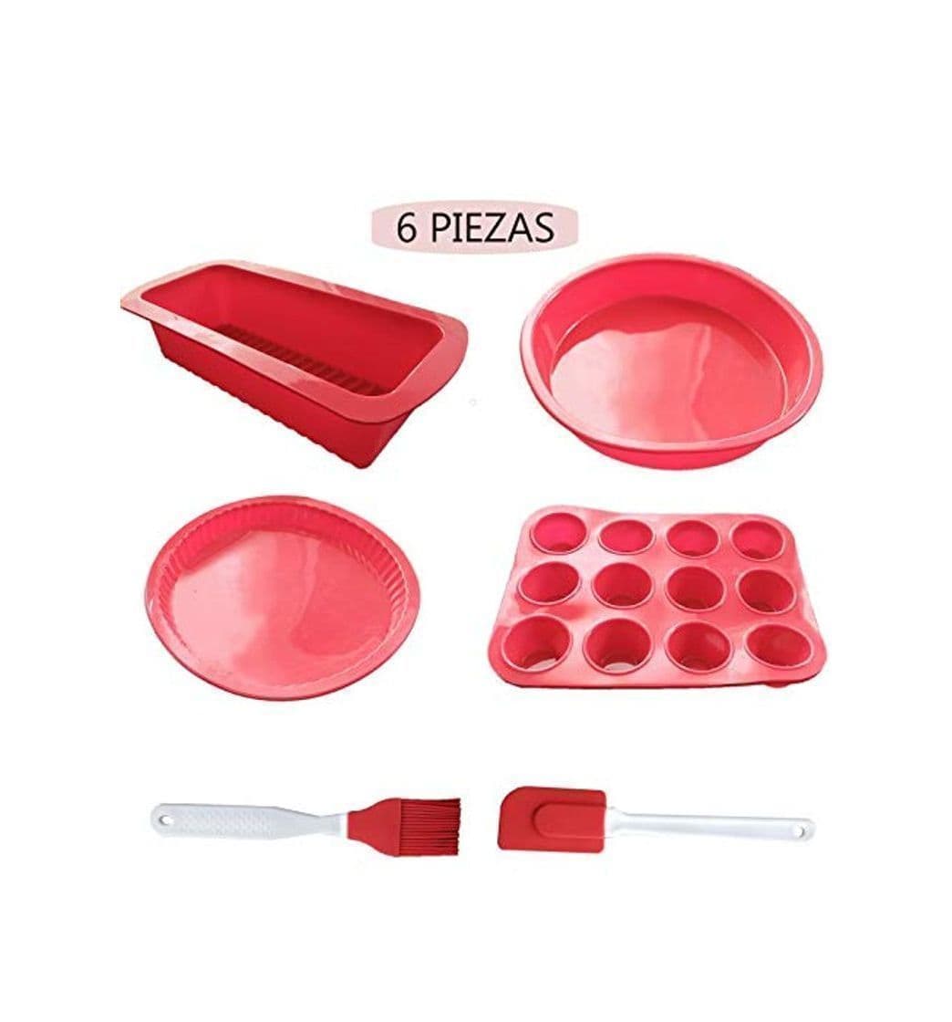 Producto Set de 4 Moldes de Silicona de Repostería y Pastelería para Horno