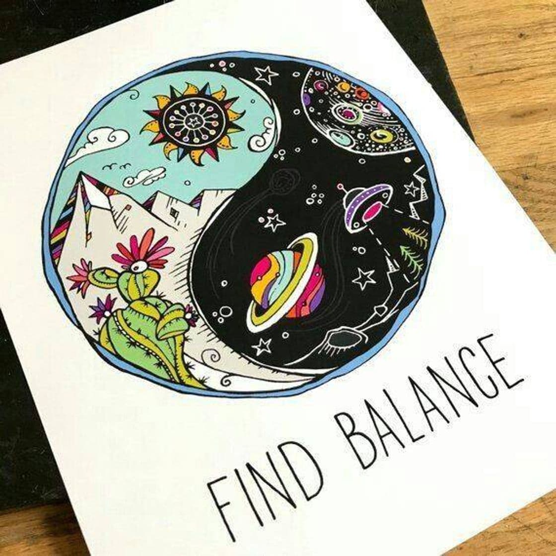 Fashion Desenho "Find Balance"