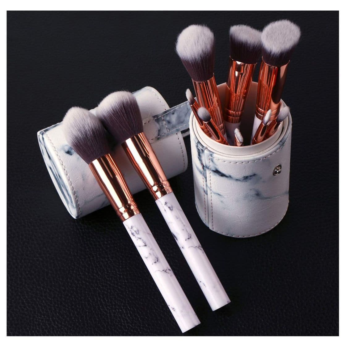 Producto Set de brochas de maquillaje profesional Ruesious 10 piezas Pinceles de maquillaje