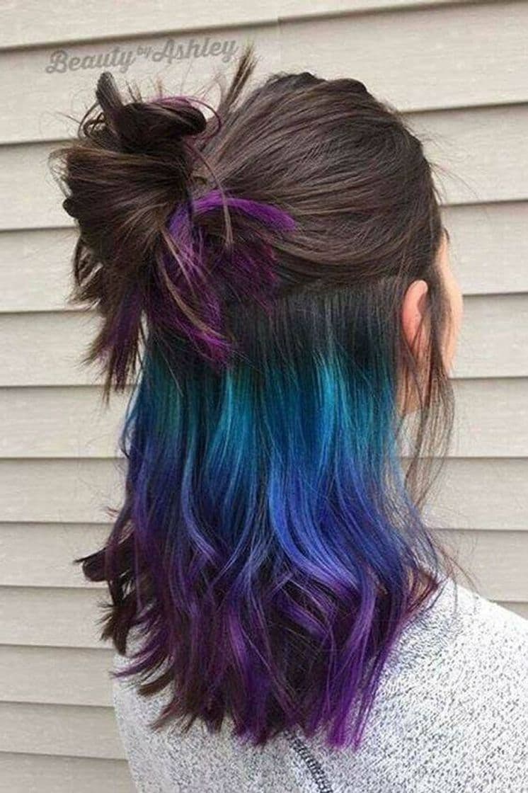 Fashion purple hair 